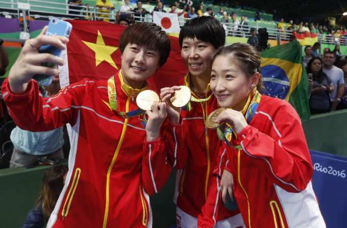 [리우올림픽] 중국, 탁구 여자단체 금메달