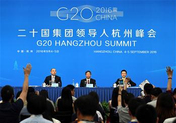 [G20] 中 대표단 이강 중국인민은행 부총재 뉴스브리핑