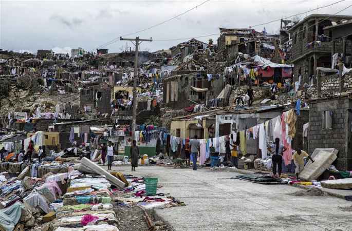 유엔기구, 허리케인으로 아이티 75만 이재민 긴급 지원 절박