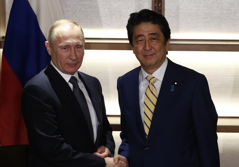 푸틴 俄 대통령, 아베신조 日 총리와 회담