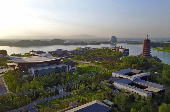 옌치후 드론 촬영