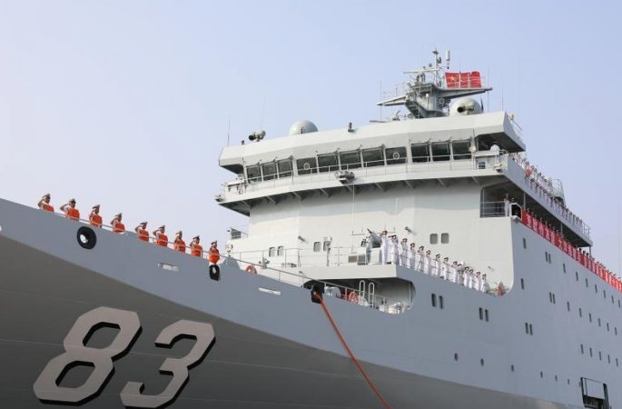 중국 해군 치지광함 처음으로 원항 실습임무 실시