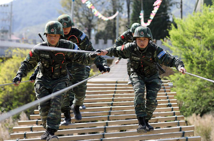 푸젠 무장경찰: 범지역 연동 첨병 훈련