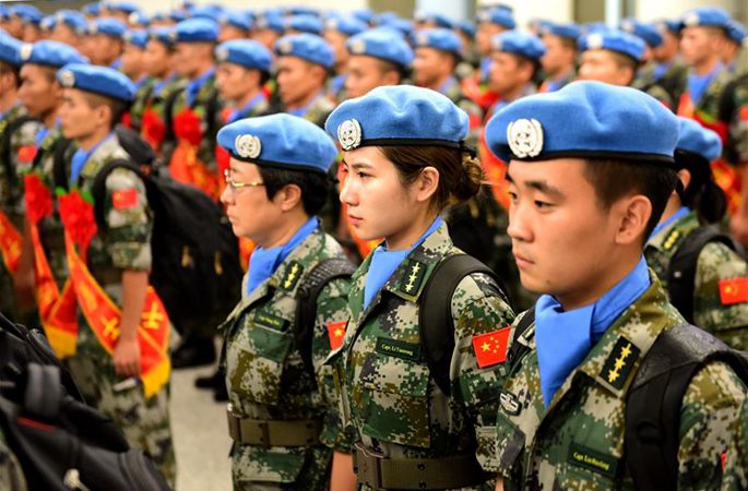 중국 제9차 남수단(와우) 평화유지군 출정