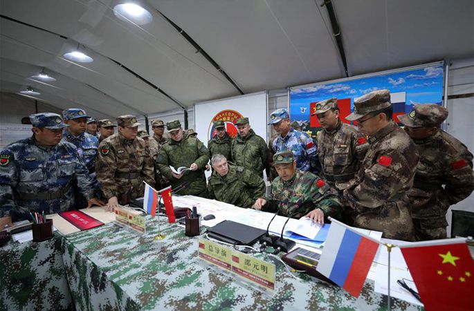'동방—2018’ 전략적 군사훈련 합동전투지휘훈련 전개